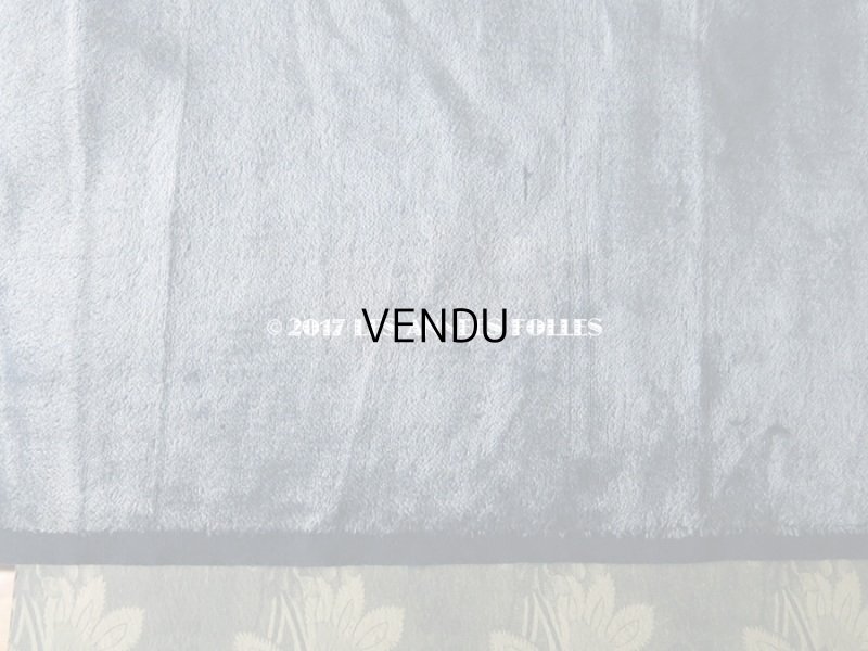 画像5: 19世紀末 アンティーク ファブリック シルク製 ベルベット サックスブルー　