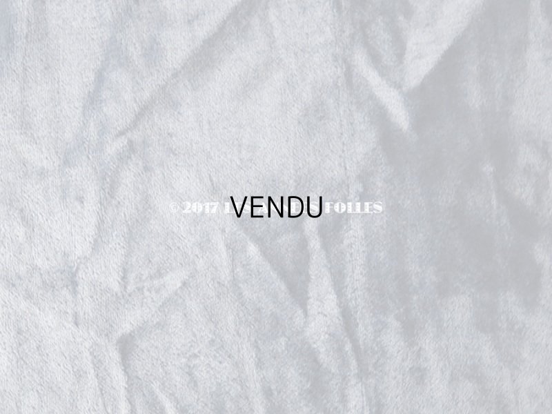 画像9: 19世紀末 アンティーク ファブリック シルク製 ベルベット サックスブルー　