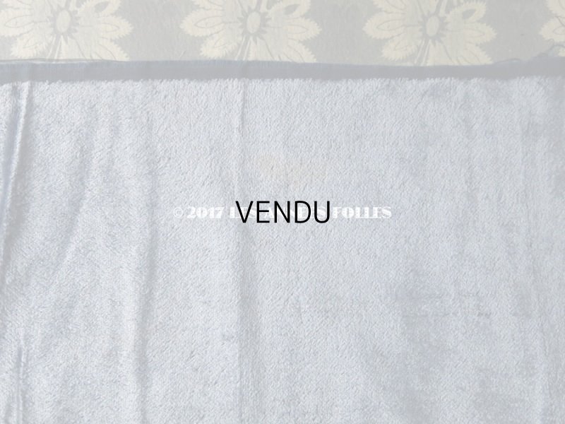 画像4: 19世紀末 アンティーク ファブリック シルク製 ベルベット サックスブルー　