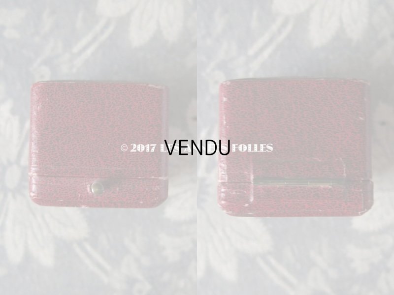 画像5: アンティーク ジュエリーボックス 金彩入り ブルー リングボックス