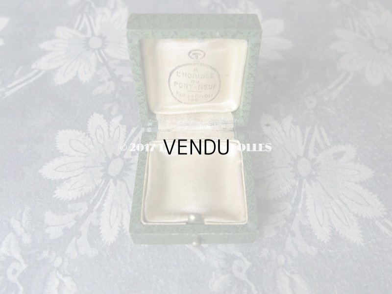 画像5: アンティーク ジュエリーボックス 金彩入り グリーン