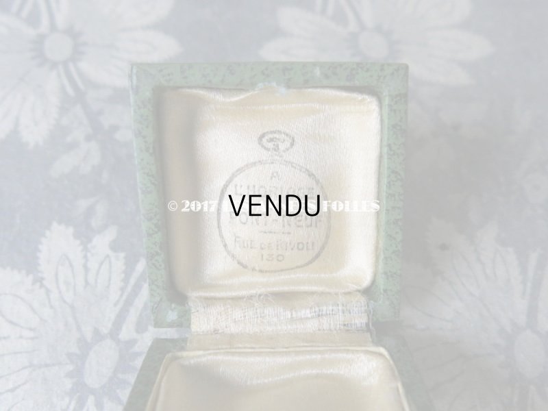 画像6: アンティーク ジュエリーボックス 金彩入り グリーン