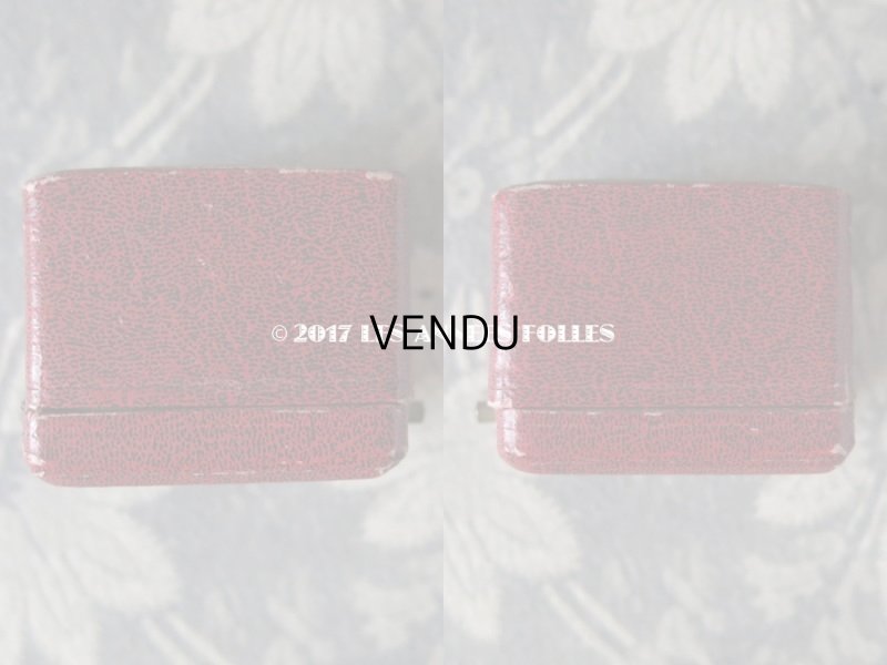 画像6: アンティーク ジュエリーボックス 金彩入り ブルー リングボックス