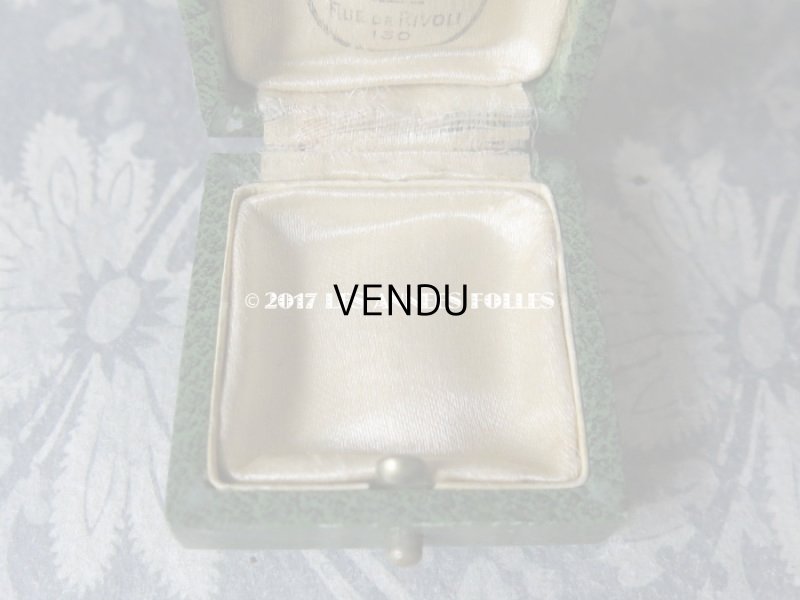 画像7: アンティーク ジュエリーボックス 金彩入り グリーン