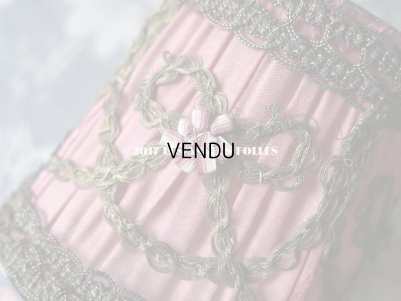 画像5: 19世紀末 アンティーク ロココ調 小さな ランプシェード アンティークローズ