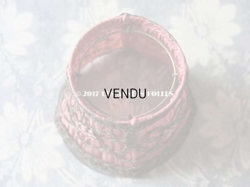 画像7: 19世紀末 アンティーク ロココ調 小さな ランプシェード アンティークローズ