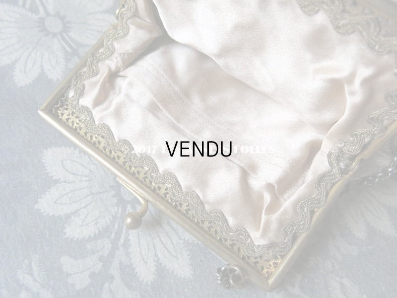 画像8: 19世紀末 アンティーク  オモニエール 薔薇のブーケ & ガーランド ニードルポイント