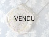 19世紀末 アンティーク  オモニエール 薔薇のブーケ & ガーランド ニードルポイント