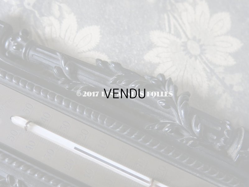 画像6: 19世紀 アンティーク ナポレオン3世 木製 温度計