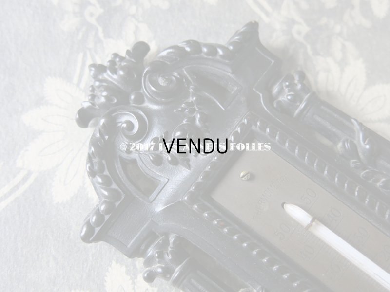 画像4: 19世紀 アンティーク ナポレオン3世 木製 温度計