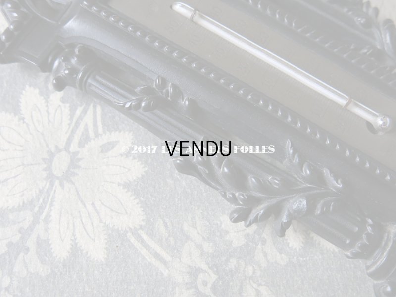 画像5: 19世紀 アンティーク ナポレオン3世 木製 温度計