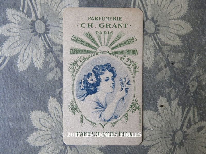 画像1: アンティーク パフュームカード  PARFUM AMBRELIA - CH.GRANT PARIS -