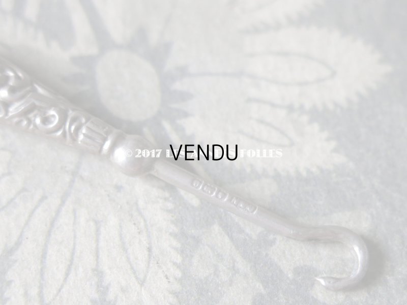 画像4: 19世紀 英国製 アンティーク  シルバー製 シャトレーヌ用 小さなかぎ針