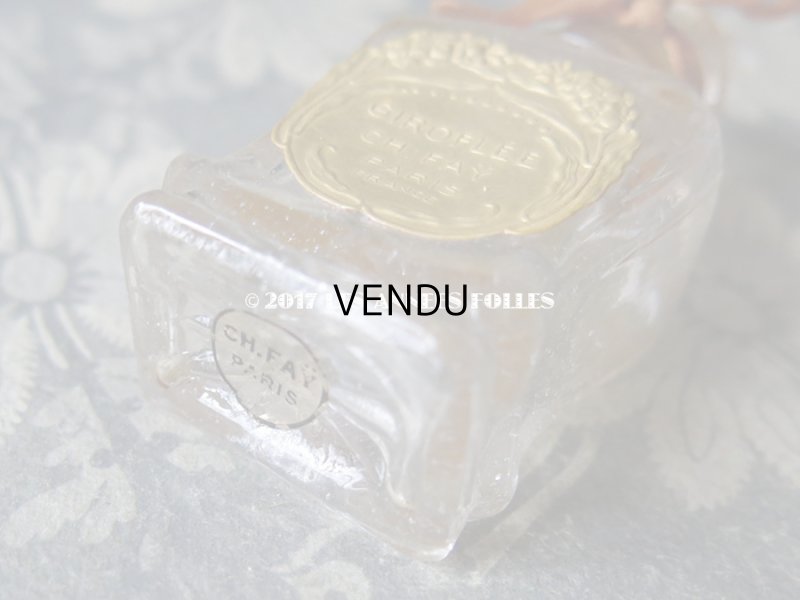 画像6: 【 2017クリスマスセール対象外 】 アンティーク パフュームボトル GIROFLEE - CH.FAY PARIS -