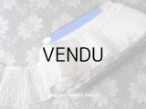 【 2017クリスマスセール対象外 】 1900年代 アンティーク 幅広 プリーツ入り フリルリボン オフホワイト - AU BON MARCHE PARIS -