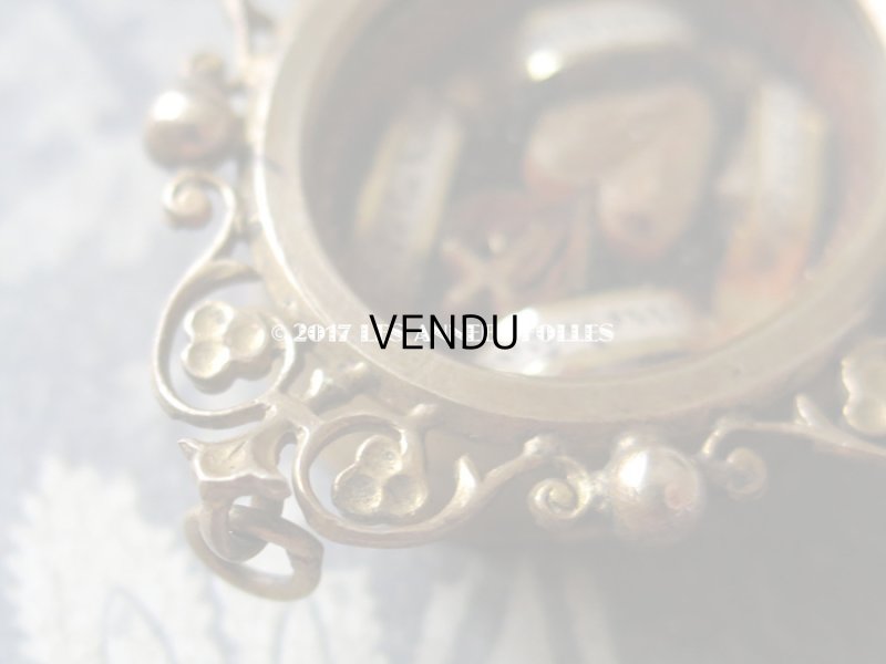 画像6: 【 2017クリスマスセール対象外 】 19世紀 アンティーク ルリケール　聖遺物のペンダント　クロス＆ハート 聖人の遺品