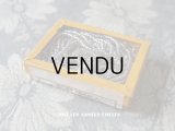 【 2017クリスマスセール対象外 】 アンティーク 未開封 ガラスビーズ入り 硝子の蓋の紙箱 - AU BON MARCHE PARIS -