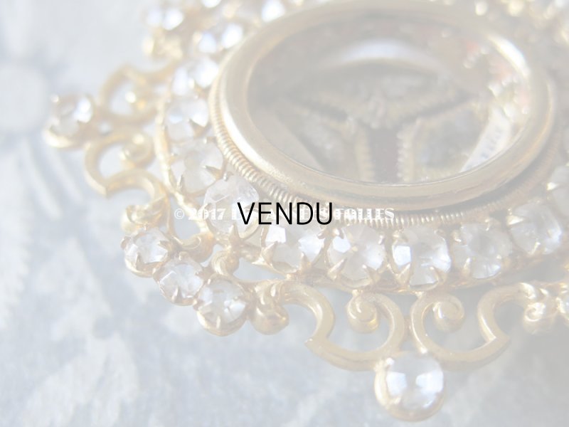 画像8: 19世紀 アンティーク ルリケール　聖遺物のペンダント　ラインストーン 聖人の遺品