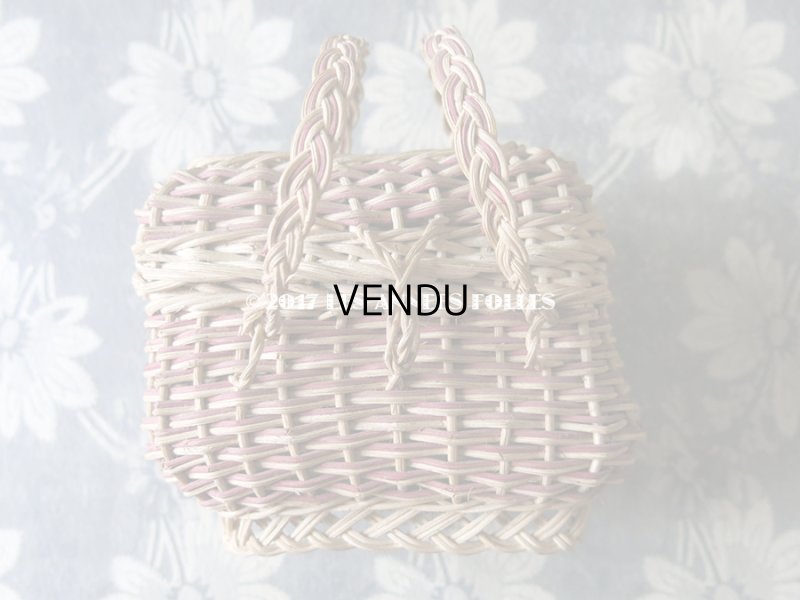 画像4: アンティーク ドール用 パニエ 赤紫&ナチュラル