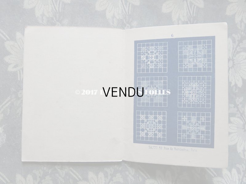 画像9: 1855〜1882年 アンティーク フィレレースの図案帳 ALBUM POUR OUVRAGES AU FILET N68 - MAISON SAJOU -