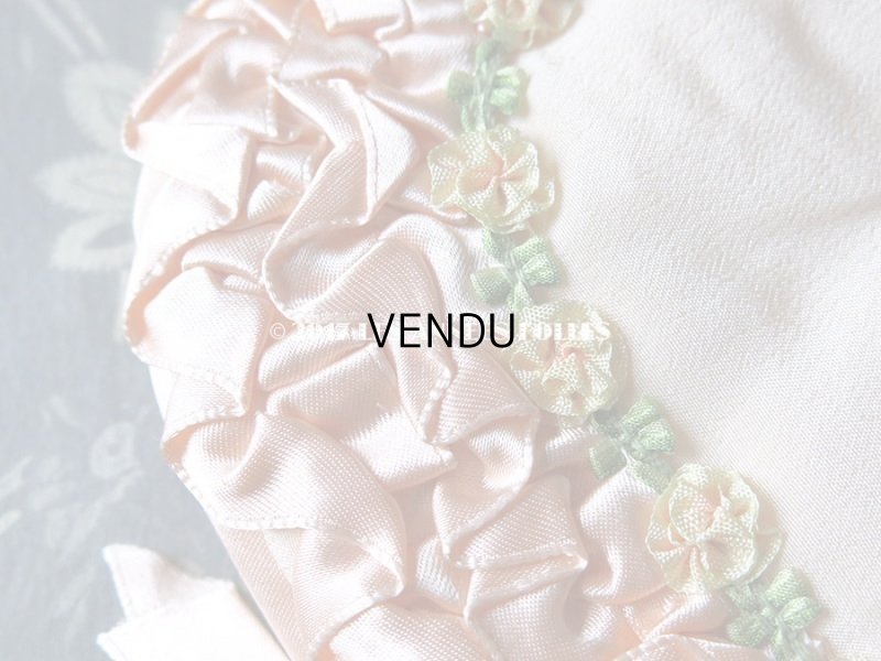 画像5: 1920年代 アンティーク ハンキーケース  ロココトリム ハンカチ用ポシェット 