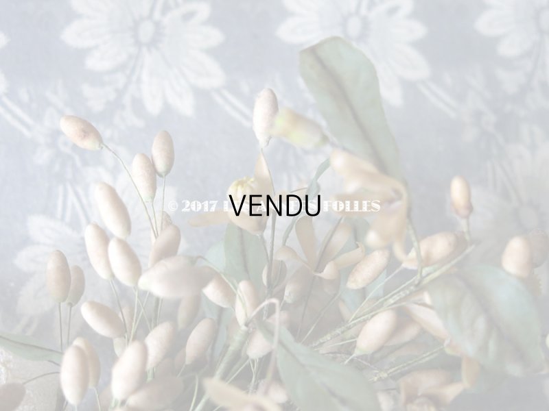 画像9: 1913年代 アンティーク ワックスフラワーのブーケ ウェディングブーケ  結婚式 ティアラ