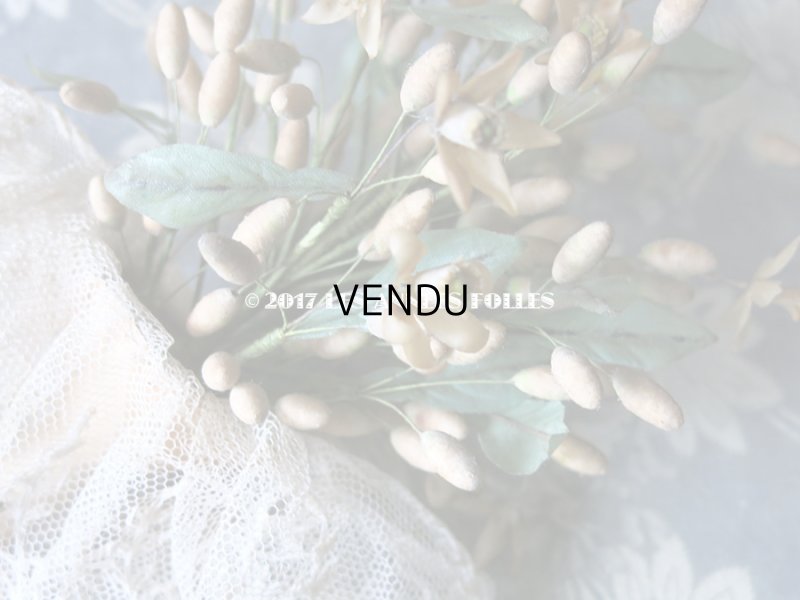 画像8: 1913年代 アンティーク ワックスフラワーのブーケ ウェディングブーケ  結婚式 ティアラ