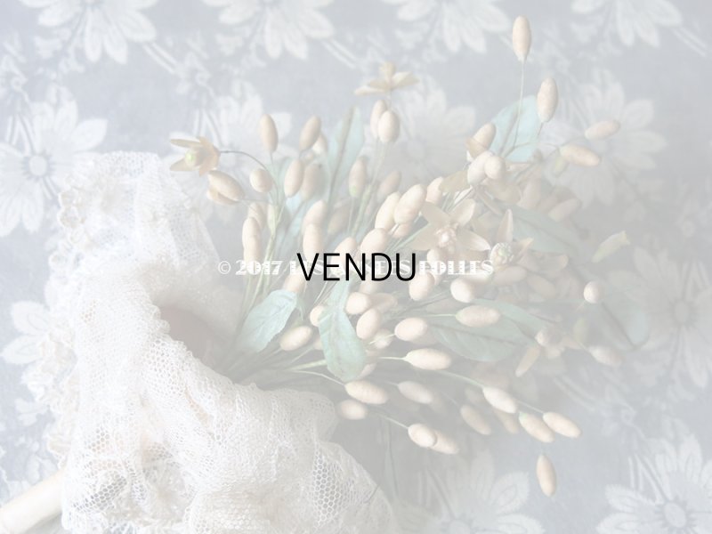 画像6: 1913年代 アンティーク ワックスフラワーのブーケ ウェディングブーケ  結婚式 ティアラ