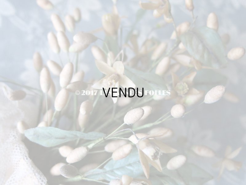 画像7: 1913年代 アンティーク ワックスフラワーのブーケ ウェディングブーケ  結婚式 ティアラ