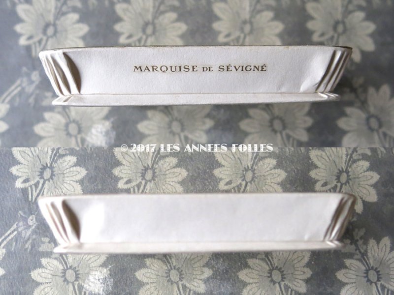 画像6: アンティーク 『マルキーズ・ ドゥ・セヴィニエ』 ドラジェのお菓子箱 バテム BAPTEME 17 JUIN 1957 - MARQUISE DE SEVIGNE PARIS -