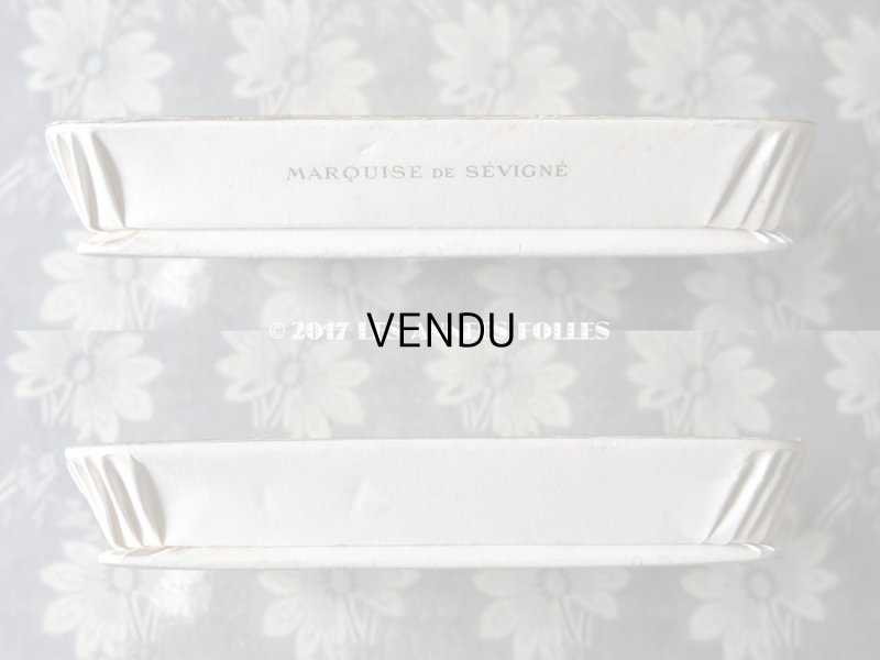 画像6: アンティーク 『マルキーズ・ ドゥ・セヴィニエ』　ドラジェのお菓子箱 バテム BAPTEME 16 JUILLET 1955 - MARQUISE DE SEVIGNE PARIS -
