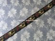 画像5: 19世紀末 アンティーク シルク製 ジャガード織 リボン 花模様 140cm 　 (5)