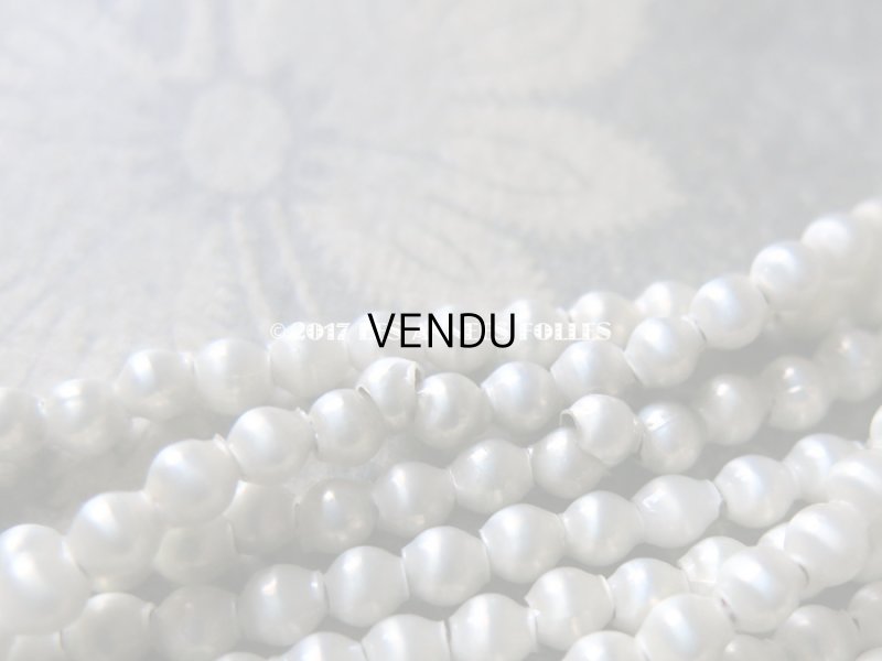 画像7: 1920年代 アンティーク 吹きガラス製 ビーズ スモーキー シルバー  スフレビーズ 4mm 