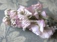 画像6: 1900年代 アンティーク　淡いピンクパープルの花のコサージュ 布花