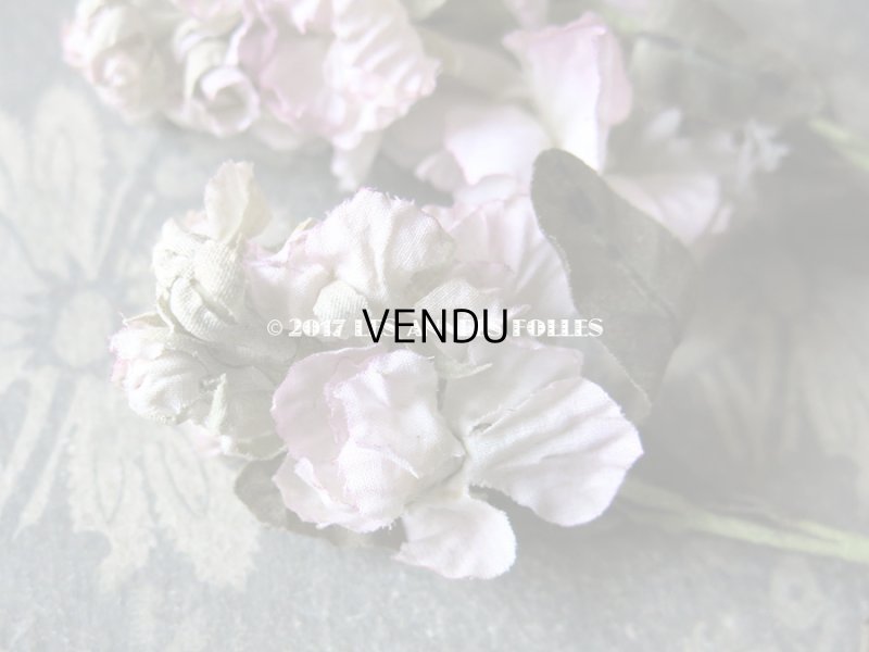 画像7: 1900年代 アンティーク　淡いピンクパープルの花のコサージュ 布花