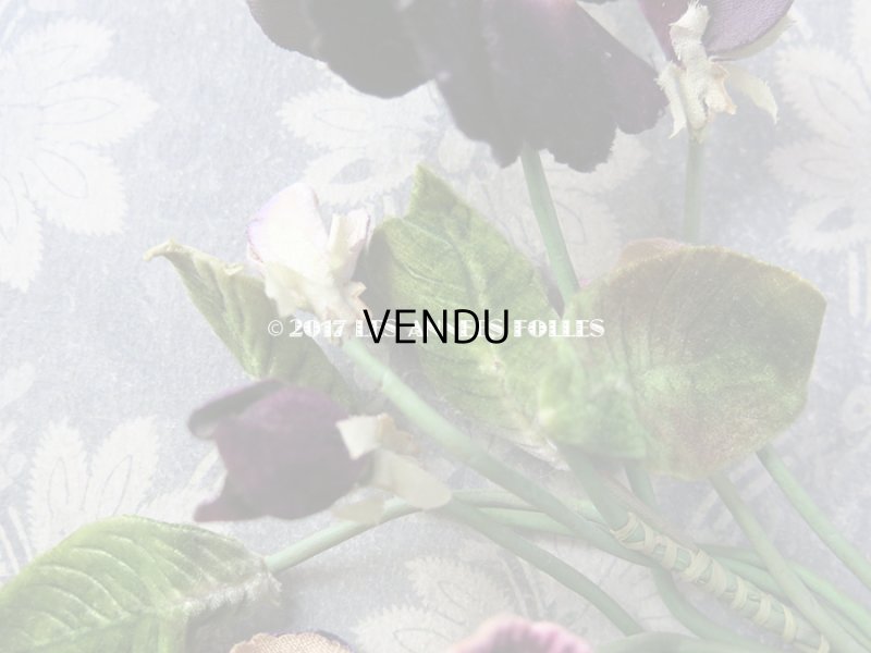 画像5: 19世紀末 アンティーク　パンジーのコサージュ 布花