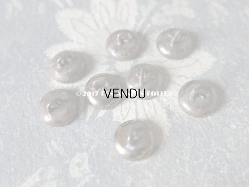 画像5: 19世紀末 アンティーク 花の立体ボタン 12mm 