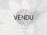 19世紀末 アンティーク 花の立体ボタン 12mm 