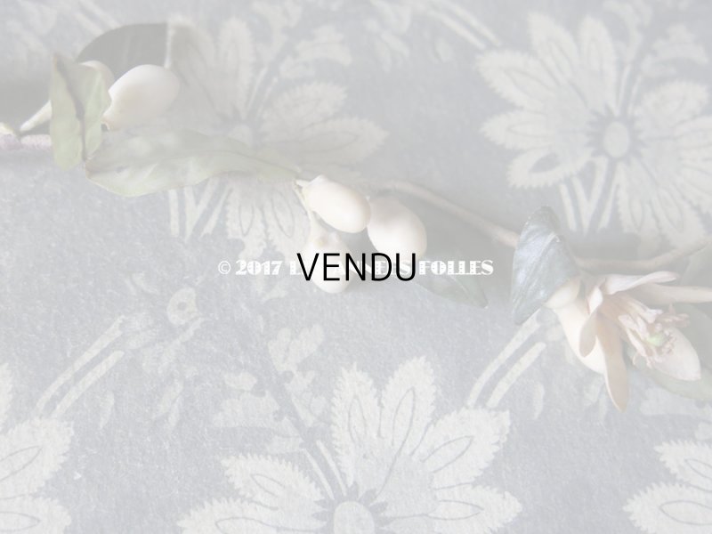 画像9: 1900年代 アンティーク ワックスフラワーのヘッドリース ウェディング 結婚式 ティアラ