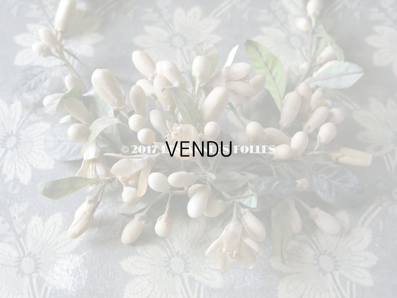 画像3: 1900年代 アンティーク ワックスフラワーのヘッドリース ウェディング 結婚式 ティアラ