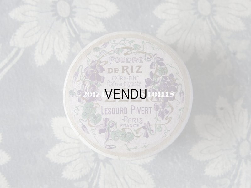 画像2: アンティーク パウダーボックス POUDRE DE RIZ ZELA - LESOURD PIVERT PARIS -