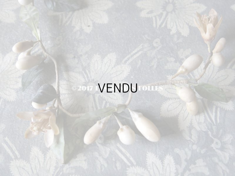 画像10: 1900年代 アンティーク ワックスフラワーのヘッドリース ウェディング 結婚式 ティアラ