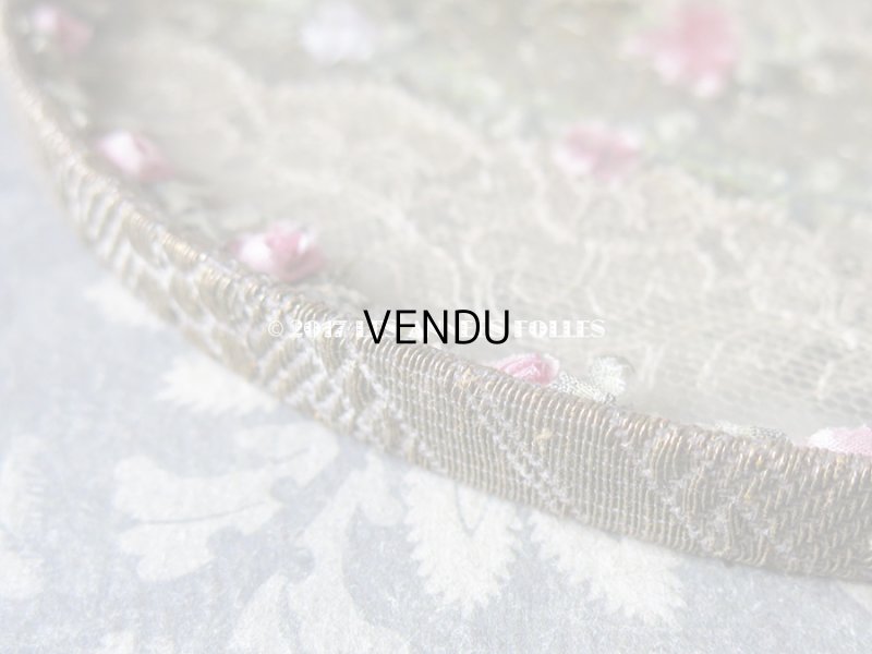 画像5: 1900年代 アンティーク ロココトリム＆レースの装飾 小さなトレイ　小物入れ