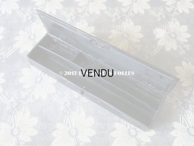 画像4: 19世紀 アンティーク ペンケース パピエマシェ  薔薇と蝶々 PLUMES & CRAYONS