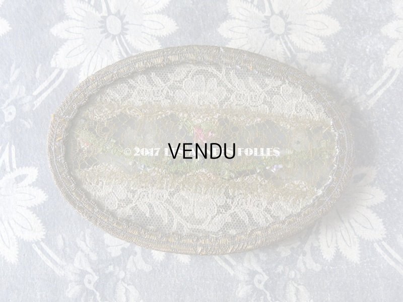 画像3: 1900年代 アンティーク ロココトリム＆レースの装飾 小さなトレイ　小物入れ