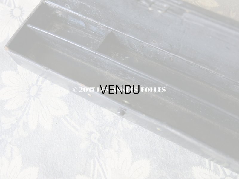 画像5: 19世紀 アンティーク ペンケース パピエマシェ  薔薇と蝶々 PLUMES & CRAYONS