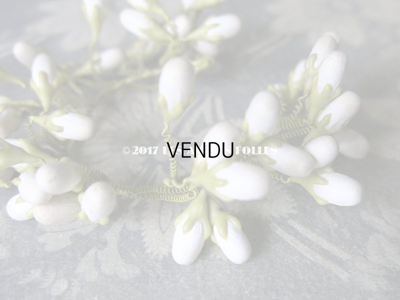 画像5: 19世紀 アンティーク ドール用 ワックスフラワーの小さなヘッドリース