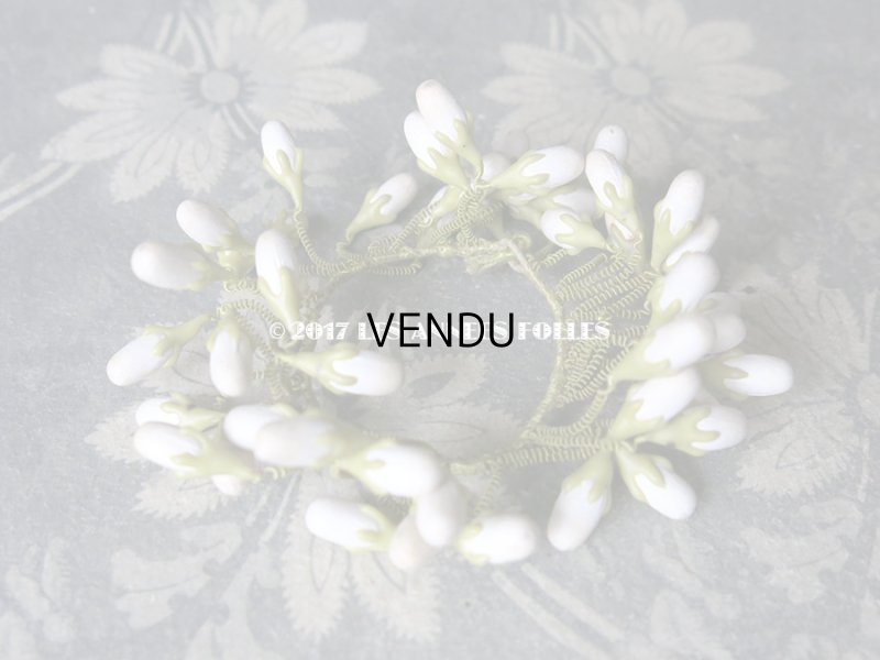 画像8: 19世紀 アンティーク ドール用 ワックスフラワーの小さなヘッドリース