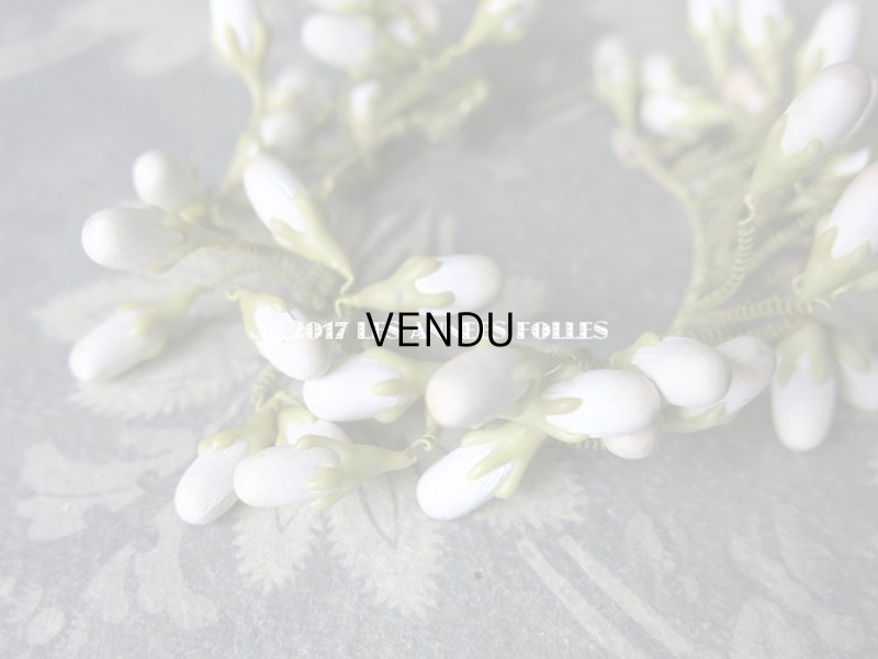 画像4: 19世紀 アンティーク ドール用 ワックスフラワーの小さなヘッドリース