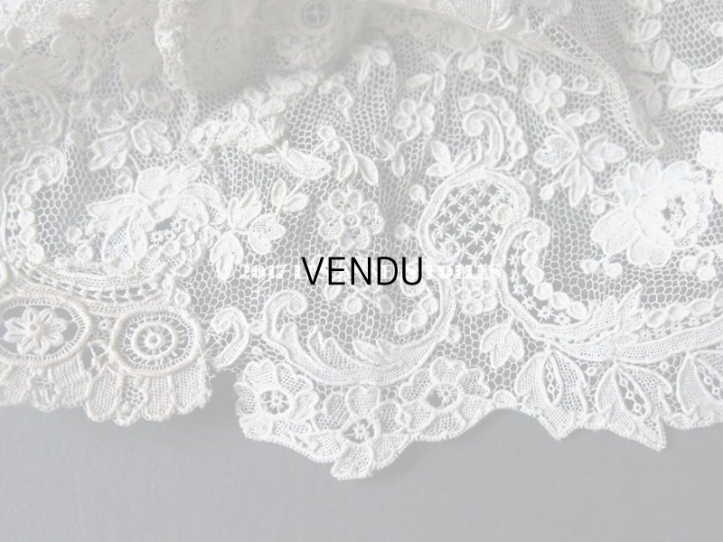 画像5: 19世紀末 アンティーク  ドール用 ポワンドローズのボネ ニードルレース 『ポワン・ド・ガーズ』『ポワン・ド・ローズ』